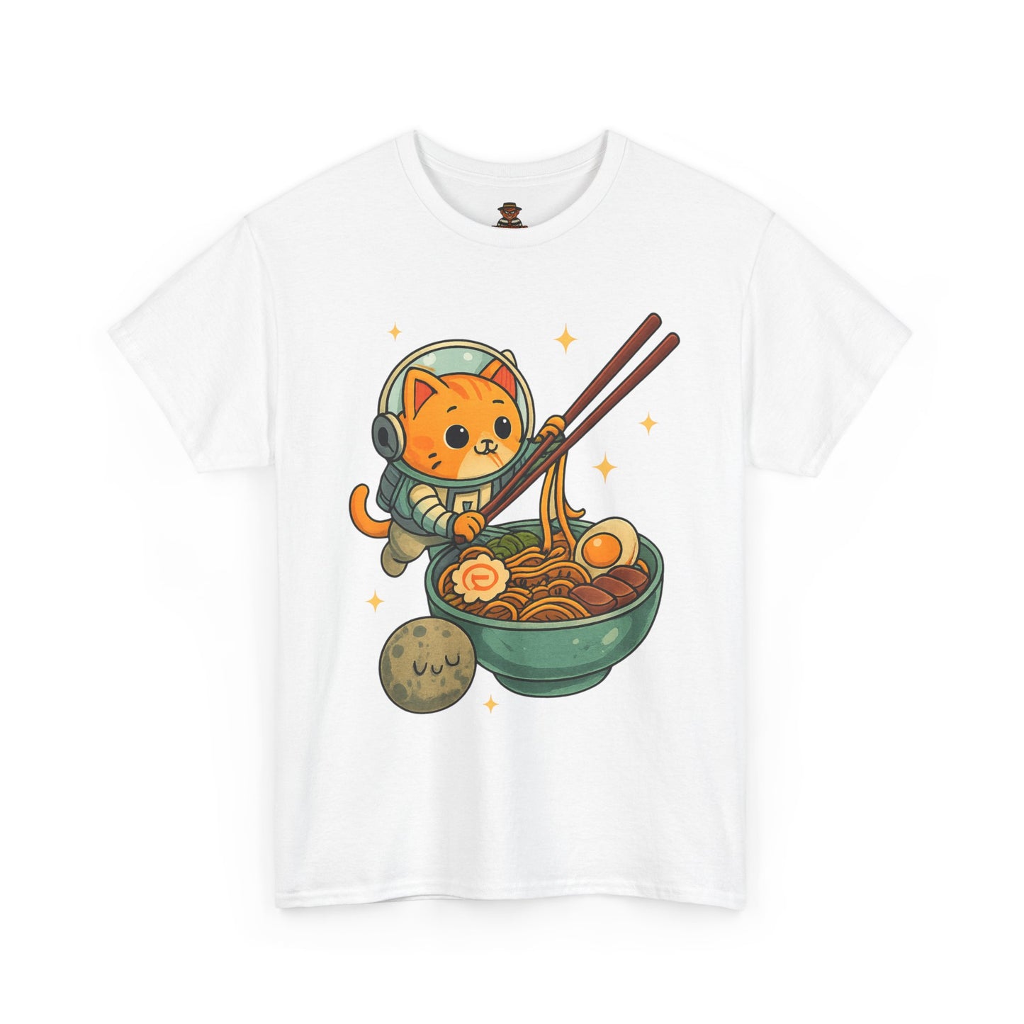 Cute Cat Astronaut Tee, Unisex Cotton Shirt, Fun Graphic Tee for Cat Lovers, Gift for Birthdays, Cozy Casual Wear
