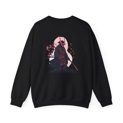 Samurai Vibes Crewneck Sweatshirt, Unisex Heavy Blend, Cosplay Apparel, Casual Streetwear, Gift for Anime Fans, Fall/Winter Essential