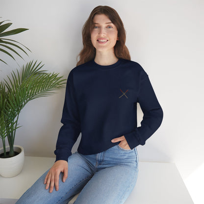Samurai Vibes Crewneck Sweatshirt, Unisex Heavy Blend, Cosplay Apparel, Casual Streetwear, Gift for Anime Fans, Fall/Winter Essential